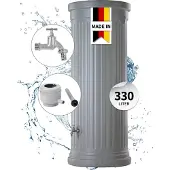 Graf zuiltank complete-set 330 L steengrijs incl. chromen aftapkraan en regenpijp aansluiting