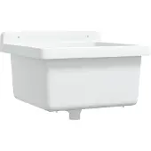 vidaXL Wasbak wandgemonteerd 40x40x24 cm hars wit