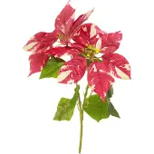 Viana Kunstkerstster in rode crème L35cm 6st 2 bos, 6 stuks