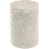 Viana Effen gekleurde kaarsen grijs 85x120mm 2st, 2 Stück