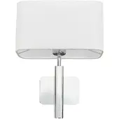 LUCANDE Wandlampe , Jettka, dimbare, Metallic, Woonkamer, Stof, Modern