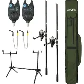 FISH-XPRO Karpfenrute XL Karpfenset "Carp Improve" Set mit 2 Angelruten, , Freilaufrollen