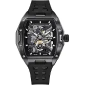 Police Analoog horloge zwart