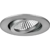 Brumberg Downlight BB03, wit / opaal, Woon-/ Eetkamer, Aluminium, downlight