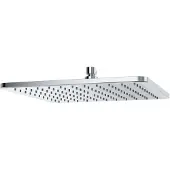 Kludi a-qa hoofddouche vierkant soft-edge 30x30cm m. Kogelgewricht, z. Douchearm chroom