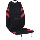 Dunlop Autostoelhoes - Stoelhoes Auto - Autostoel Beschermer - Auto Zitkussen met Schuimvulling - 104x45 cm - Rood