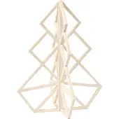 Adlibris houten kerstboom 40 x 32 cm blank