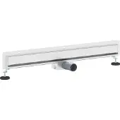 vidaXL Wandgemonteerde Doucheafvoer Zilver 80 cm Roestvrij staal 304