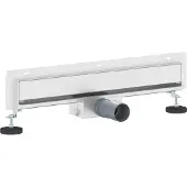 vidaXL Wandgemonteerde Doucheafvoer Zilver 50 cm Roestvrij staal 304