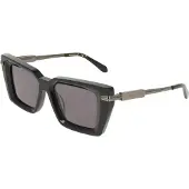 Ferragamo Zonnebril - - SF2089S - Acetaat - Zwart - Vierkant