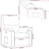vidaXL Relaxfauteuil Crème Stof