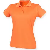 Henbury W476 Ladies´ Coolplus Wicking Polo Shirt - Oranje