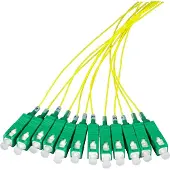 Dsit OS2 glasvezel pigtail geel SC/APC - 12 stuks