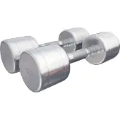 Gorilla Sports Dumbbellset 16 kg chroom - 2 x 8 kg