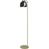 Osram Decor Corolle vloerlamp, zwart, metaal en glas, E27 fitting, 270mm, stoffen kabel, retro-stijl