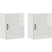 vidaXL Keuken Wandkasten 2 stuks "Kalmar" Hoogglans Wit Fineer
