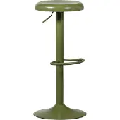 Woood Isaac Barkruk - Metaal - Warm Groen - 81x39x39