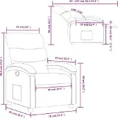 vidaXL Relaxfauteuil Crème Kunstleer