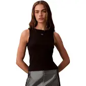 Calvin Klein Jeans Top 'Tank' zwart / wit