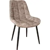 Lizzely Garden & Living Eetkamerstoel De Vince grijs chenille eetstoel