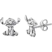 Peers Hardy - Zilveren oorbellen Disney Stitch - Officieel Disney accessoire