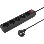 PremiumCord maitinimo juostelė 5 lizdai 5 m juoda (ppa5k-05bk) (5 x, 5 m)
