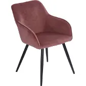 Happy Garden GISELE vintage stoel roze fluweel