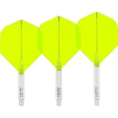 Red Dragon Nitro Flite System White Yellow NO2 - Dart Flights