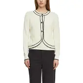 Comma Gebreid vest crème