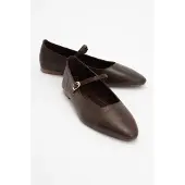Forever & Always Lara Leren Mary Jane Platte Schoenen