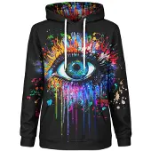 Mr. GUGU & Miss GO "Black Fullprint" Hoodie