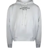 OFF-WHITE Off Line Skate Hoodie Wit