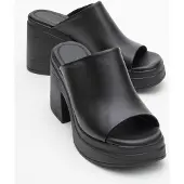 Forever & Always Nola Leer Platform Mules (Women)