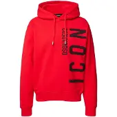 Dsquared2 Rode Hoodie Large Zwart Icon Logo