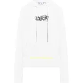 OFF-WHITE Graffiti Layerz Slim Hoodie Wit