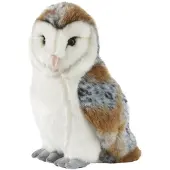 Living Nature Knuffel Uil - Kerkuil - pluche - 30 cm - uilen knuffeldier