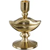 House of Seasons Kandelaar lippen goud - l10,5xb8,5xh15cm