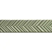 Valence Technology Mundo wandtegel 5x20cm mat olijfgroen met visgraat