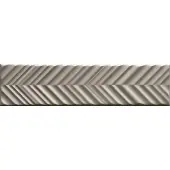 Valence Technology Mundo wandtegel 5x20cm mat lichtgrijs met visgraat