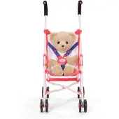 Baby Born Wandelwagen Roze met tas