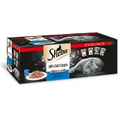 Sheba natte voeding kat - DUO PACK - verschillende smaken - 80 stuks - 6800 gram