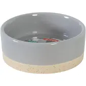 PADU olaria voerbak keramiek grijs
