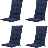 Madison tuinkussen lage rug panama indigo 105x50cm 4 stuks