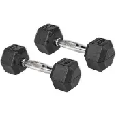 Olive Rubber Hex 4kg Dumbbell 2 Units Zwart 4 kg