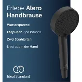 Ideal standard Alero handdouche met 2 functies, waterbesparend – Matzwart