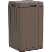 vidaXL Tuinafvalbak 38x38x65 cm polypropeen bruin