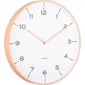 Karlsson wandklok circus rings peach orange- Ø40cm