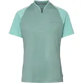 Vaude Bike - Women's Tamaro Half Zip Shirt IV - Fietsshirt 40, turkoois