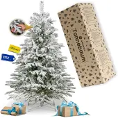 Springos Besneeuwde Kunstkerstboom - Spar Lux - 206 Takken - 150 CM