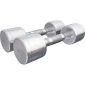 Gorilla Sports Dumbellset 10 kg (2 x 5 kg) Chroom